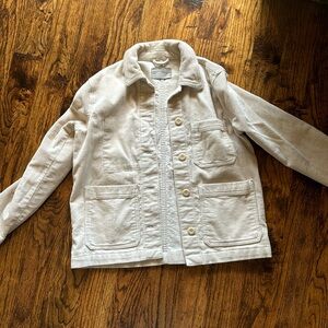 Everlane corduroy jacket in cream